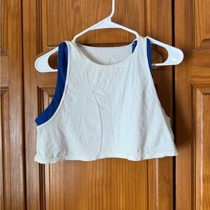SET Active Blue and White Sports Bra